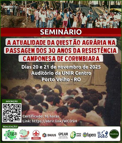 Unir e Ifro promovem evento sobre conflitos agrários em Rondônia e lançam livro sobre massacre de Corumbiara - Gente de Opinião
