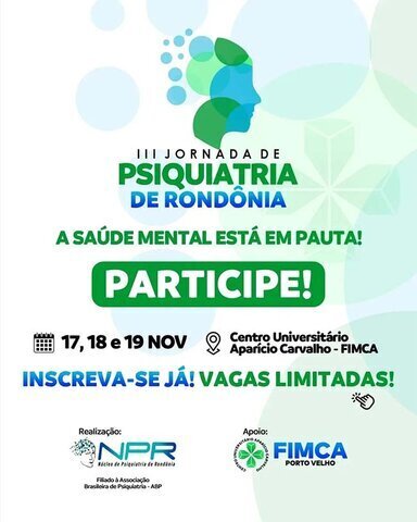 III Jornada de Psiquiatria de Rondônia inicia hoje - Gente de Opinião