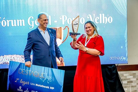 Governador interino participa de premiação dos magistrados e servidores do TJRO, por boas práticas e inovação na gestão pública