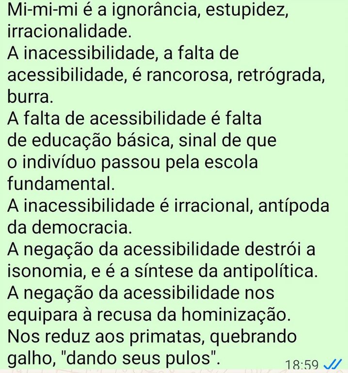 Negação da acessibilidade é burrice - Gente de Opinião