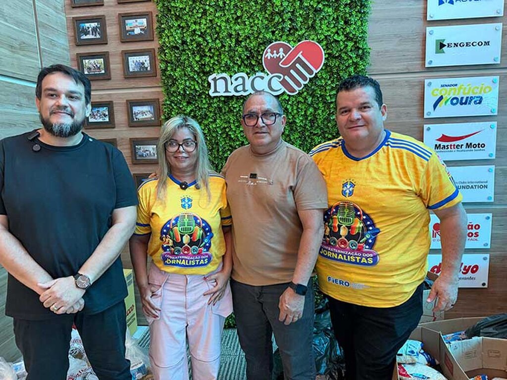 Confraternização dos Jornalistas de Rondônia arrecada 1,5 tonelada de alimentos - Gente de Opinião