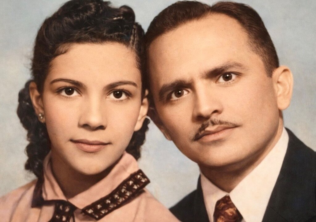  Adamar com o esposo, Ex-Combatente, da 2a. Guerra Mundial,                                             Cap. Jairo Saraiva - 1962 - Gente de Opinião