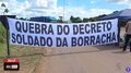 Manifestação contesta medidas na Resex Soldado