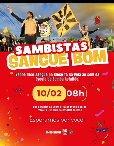 Solidariedade no Ritmo do Samba: Família Asfaltão e Fhemeron Realizam Campanha de Doação de Sangue - Gente de Opinião
