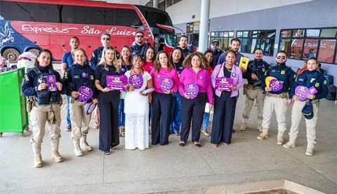 Carnaval: Campanha "Não é Não" leva mensagem de enfrentamento à violência contra mulher à rodoviária de Porto Velho