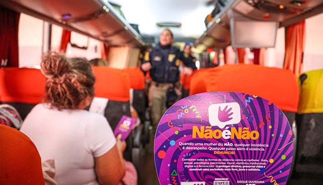 Carnaval: Campanha "Não é Não" leva mensagem de enfrentamento à violência contra mulher à rodoviária de Porto Velho - Gente de Opinião