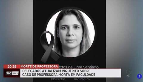 Delegados atualizam inquérito sobre caso de professora morta em faculdade