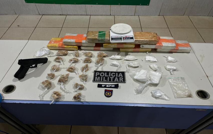 Polícia Militar apreende mais de 10 kg de drogas e prende dois suspeitos por tráfico em Porto Velho