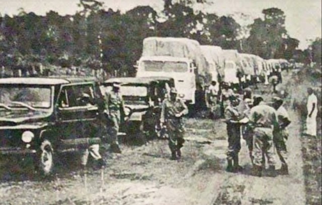 O 5º, a poucas horas de se instalar em Porto Veho, em 196 - Gente de Opinião