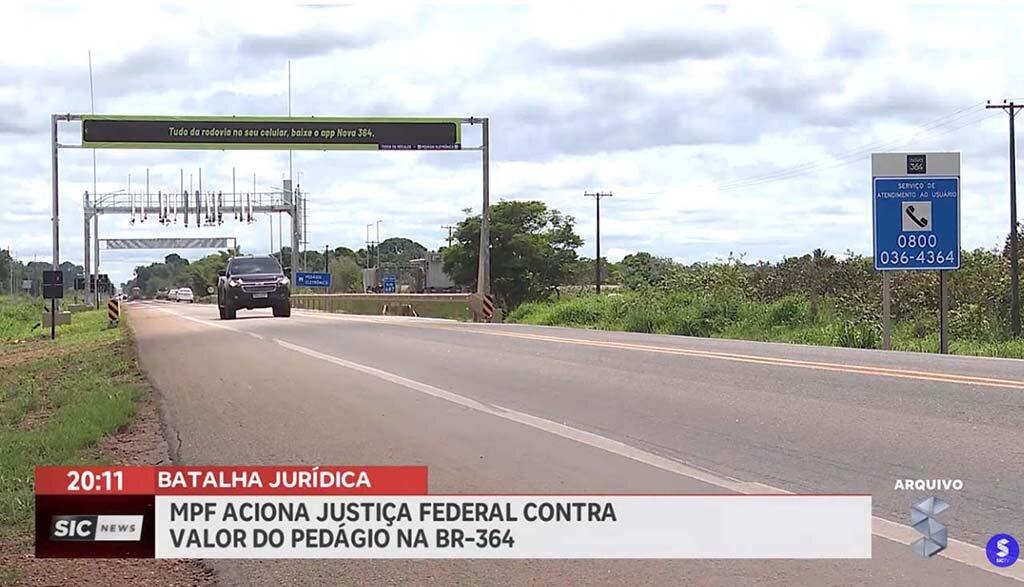 MPF aciona Justiça Federal contra valor do pedágio na BR 364 - Gente de Opinião