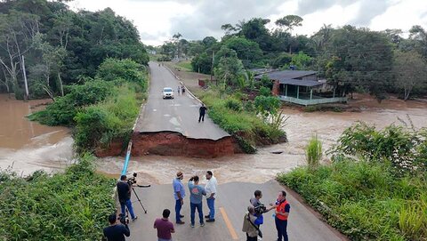 Acesso alternativo é feito na estrada de Santo Antônio pela Prefeitura de Porto Velho