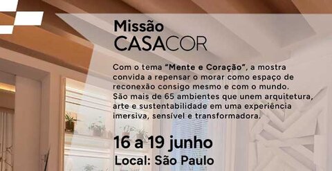 Missão empresarial levará empreendedores de Rondônia à CASACOR São Paulo 2026