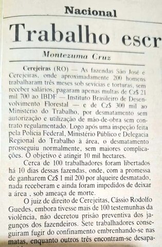 Fome na praca 1985 - foto JB - Gente de Opinião