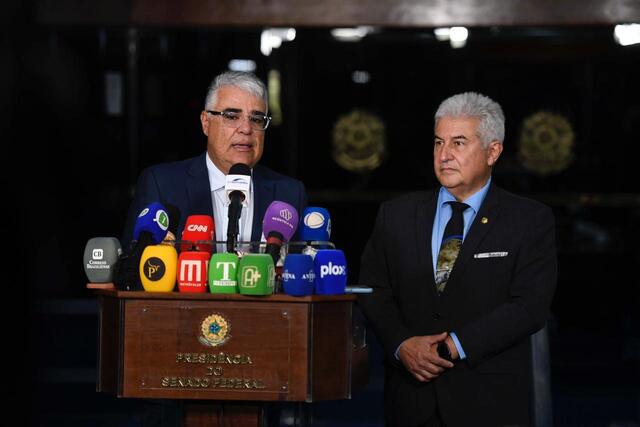 Senadores Eduardo Girão e Marcos Pontes (Crédito: Edilson Rodrigues/Agência Senado) - Gente de Opinião