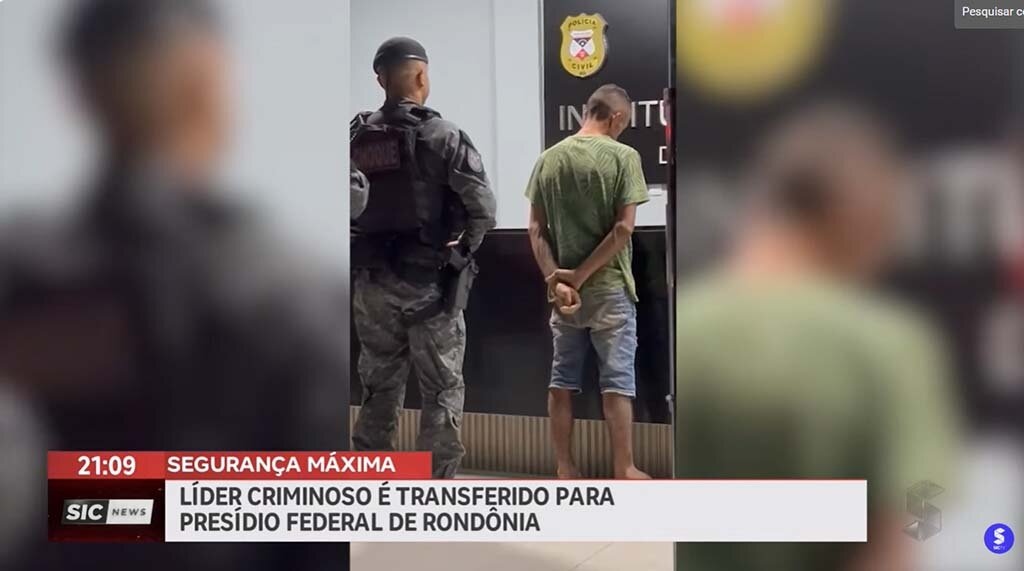  Líder criminoso é transferido para presídio federal de Rondônia - Gente de Opinião