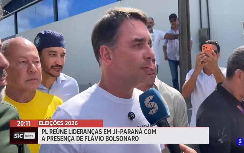 PL lança Marcos Rogério ao Governo com a presença de Flávio Bolsonaro