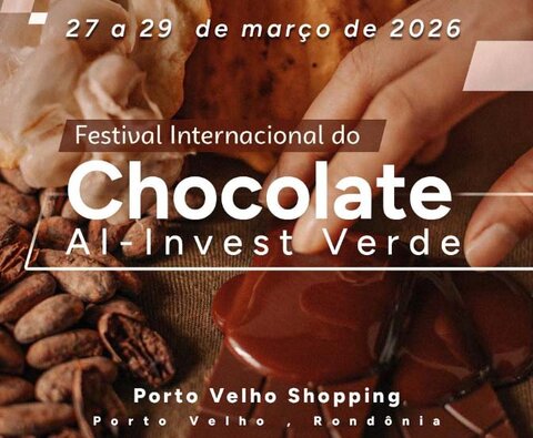 Festival Internacional de Chocolate movimenta Porto Velho e fortalece cadeia do cacau em Rondônia