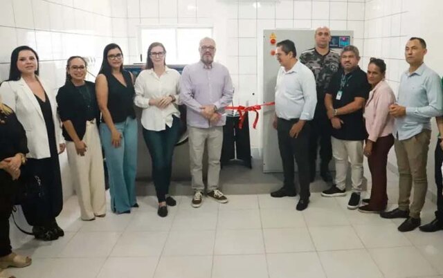 A lavanderia industrial entregue na terça-feira (7) foi construída com mão de obra 100% reeducanda - Gente de Opinião