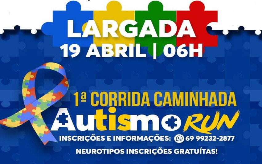 Cacoal sedia 1ª Corrida Autismo Run com apoio de Cirone Deiró 