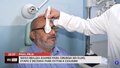 Idoso realiza exames para cirurgia no olho - Etapa é decisiva para evitar a cegueira