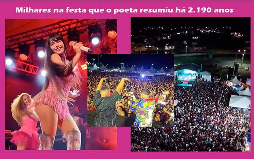Pão e circo: no meio da festa regada a gente bonita, quem vai pensar em crise, em ruas esburacadas e enlameadas?