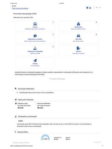 Anomalias  no Sistema Informatizado da SRFB pela opção da Declaração Pré-Preenchida do Imposto de Renda de 2026 - Gente de Opinião