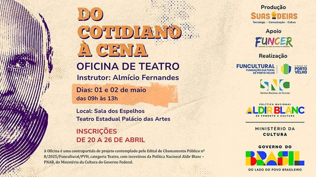 Quando o cotidiano vira cena: inscrições abertas para oficina de criação teatral  - Gente de Opinião