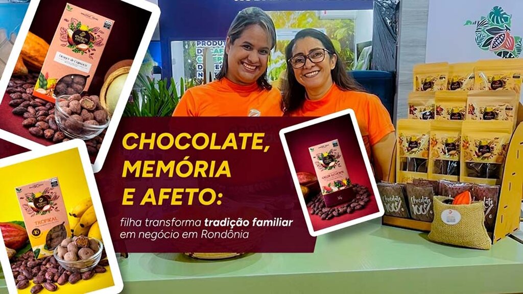 Entre chocolates artesanais e histórias compartilhadas, Shalom Mendes e a mãe, Neuzeli  Mendes, transformaram o afeto familiar em inspiração para a Shalom Cacau. A produção ganha ainda mais significado durante o Dia das Mães.|  Foto: Acervo pessoal de Shalom. - Gente de Opinião
