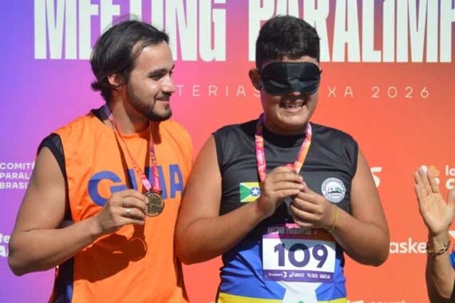 O estudante-atleta Arthur Constâncio Mendes, participou das provas de 100 e 200 metros e do arremesso de peso - Gente de Opinião
