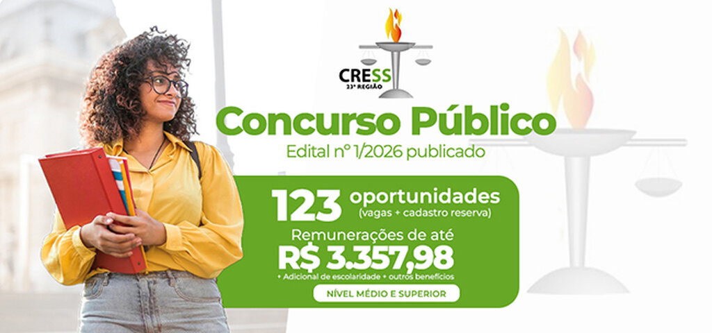CRESS/RO publica edital de concurso público com vagas para nível médio e superior - Gente de Opinião