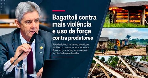 Bagattoli apresenta projeto para impedir criação de nova área indígena onde não há mais um só índio