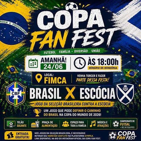 Copa Fan Fest continua e recebe torcedores para o terceiro jogo do Brasil na Copa do Mundo de 2026 - Gente de Opinião