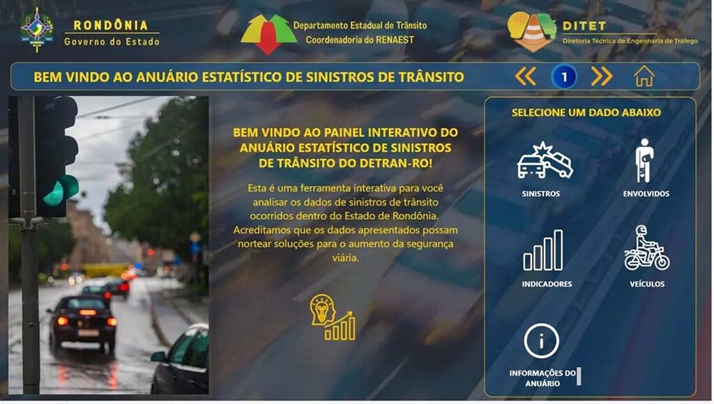 O Anuário Estatístico de Sinistros de Trânsito está disponível para consulta pública no site do Detran Rondônia - Gente de Opinião