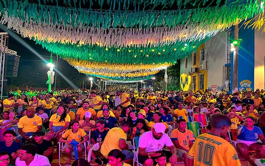 Venha para a Rua do Hexa assistir ao jogo do Brasil na Copa do Mundo