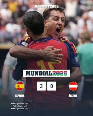 Espanha não tomou conhecimento da Áustria