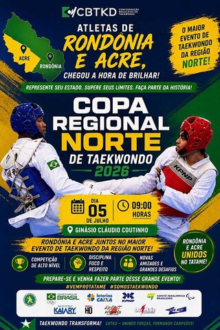 Confederação Nacional e Federação Rondoniense realizam Copa Norte Regional de Taekwondo em Porto Velho neste final de semana - Gente de Opinião